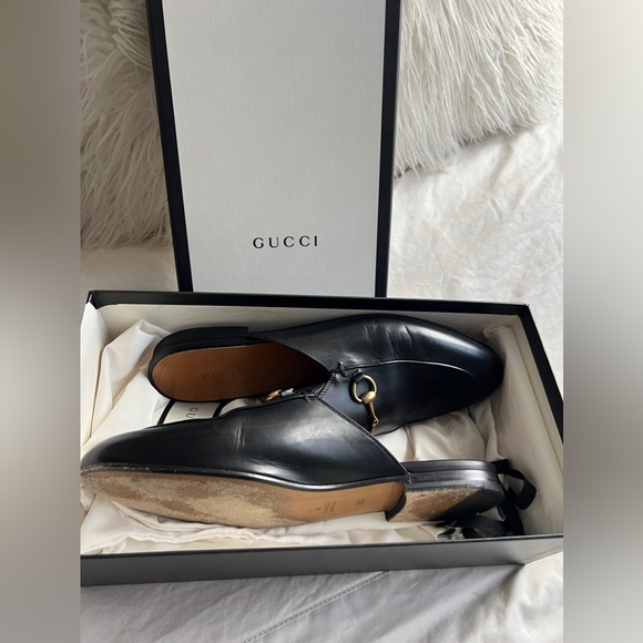 GUCCI WOMEN'S PRINCETOWN LEATHER SLIPPER - Picture 4 of 4